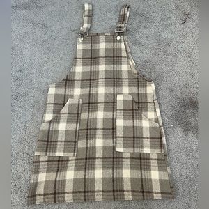 Pink Lily CHANGE IN THE AIR PLAID JUMPER